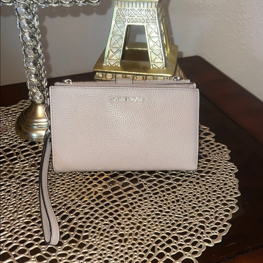 Like New Michael Kors Clutch with Gold Accents